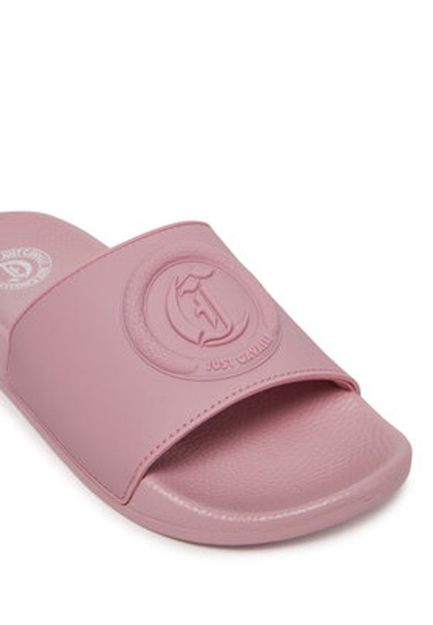 Just Cavalli Klapki 78RA3SZ4 Różowy. Kolor: różowy. Materiał: syntetyk