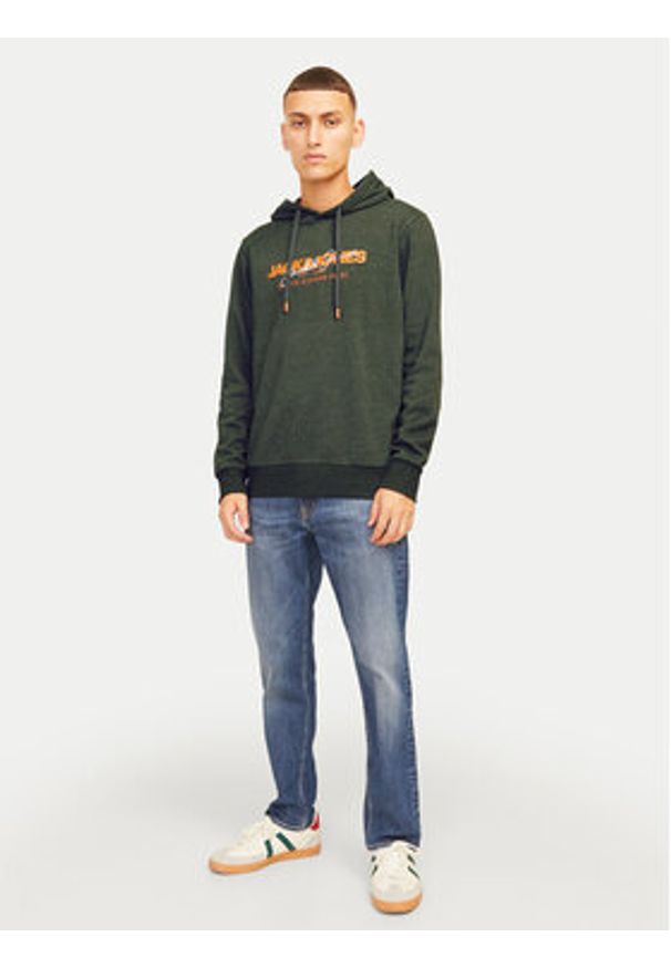 Jack & Jones - Jack&Jones Bluza Alvis 12256848 Zielony Standard Fit. Kolor: zielony. Materiał: syntetyk