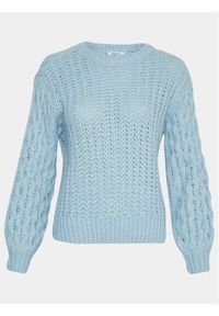 Moss Copenhagen Sweter Mschpepita 17734 Niebieski Classic Fit. Kolor: niebieski. Materiał: syntetyk #1