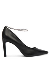 Calvin Klein Szpilki Ess Stiletto Hdw Chain Lth 90 HW0HW02718 Czarny. Kolor: czarny. Materiał: skóra. Obcas: na szpilce #1