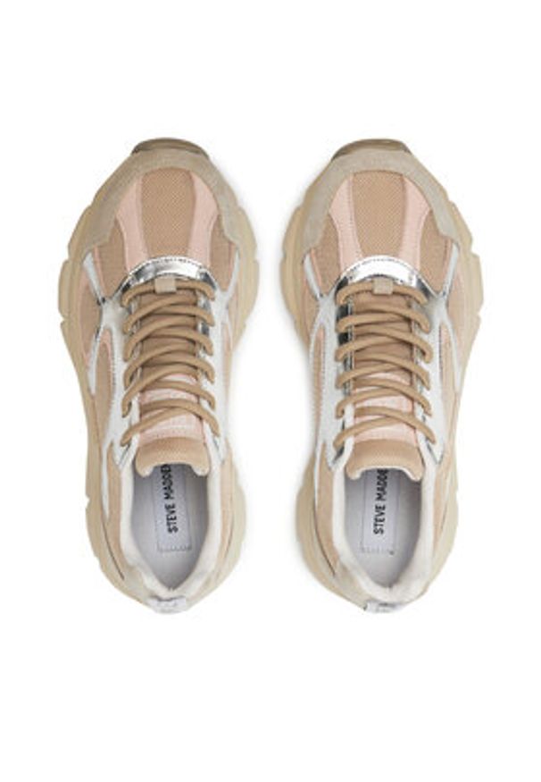 Steve Madden Sneakersy Plaja SM11001908 Beżowy. Kolor: beżowy. Materiał: skóra