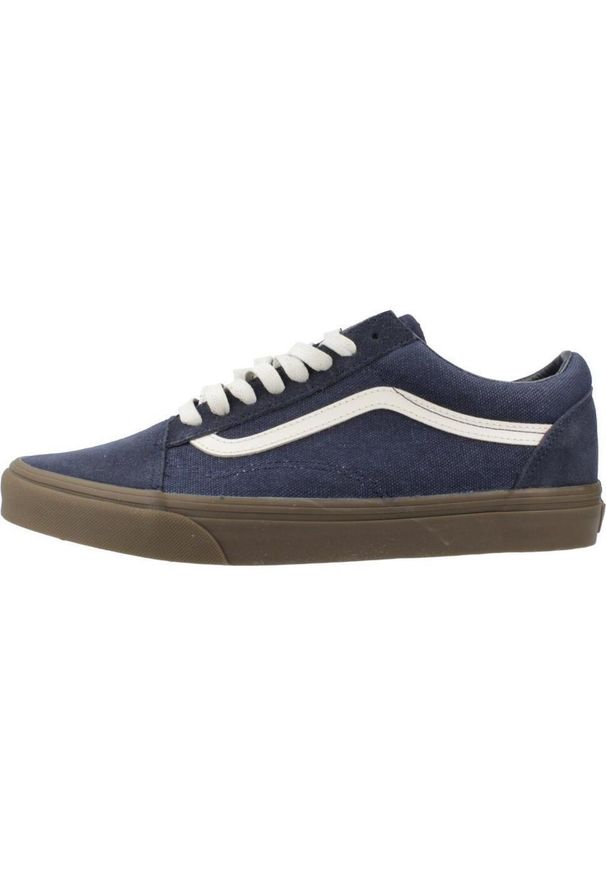Tenisówki Vans Model Old Skool Kolor Niebieski. Kolor: niebieski. Materiał: tkanina, skóra