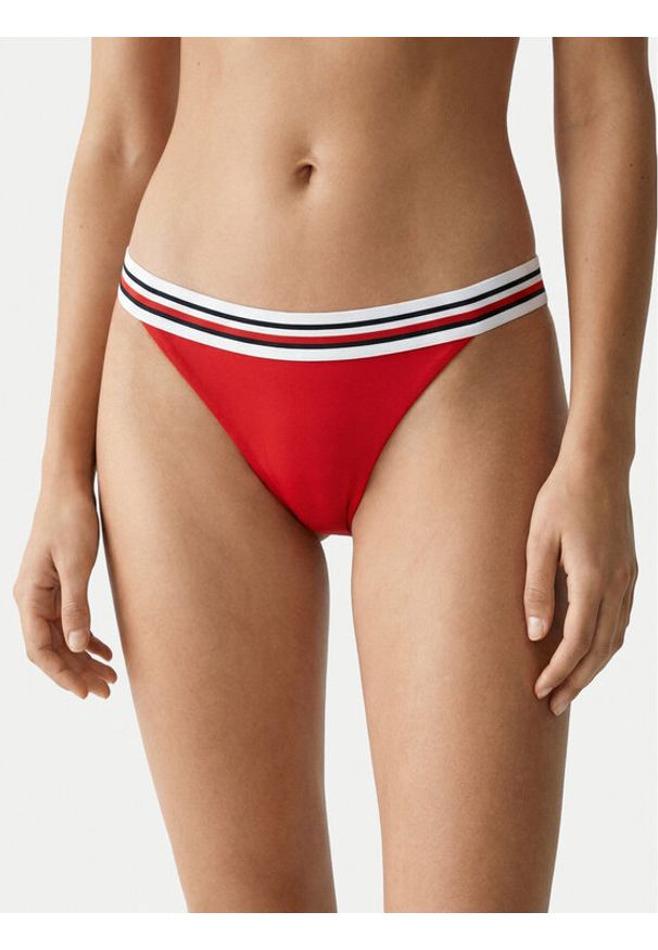 TOMMY HILFIGER - Tommy Hilfiger Dół od bikini Cheeky UW0UW06354 Czerwony. Kolor: czerwony. Materiał: syntetyk