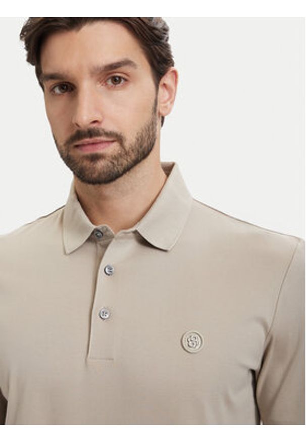 BOSS Polo C-Parris 50555829 Beżowy Regular Fit. Typ kołnierza: polo. Kolor: beżowy. Materiał: bawełna