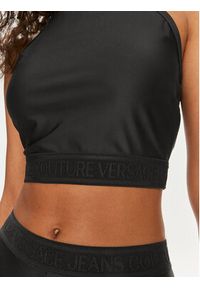 Versace Jeans Couture Top 76HAM227 Czarny Skinny Fit. Kolor: czarny. Materiał: syntetyk #5