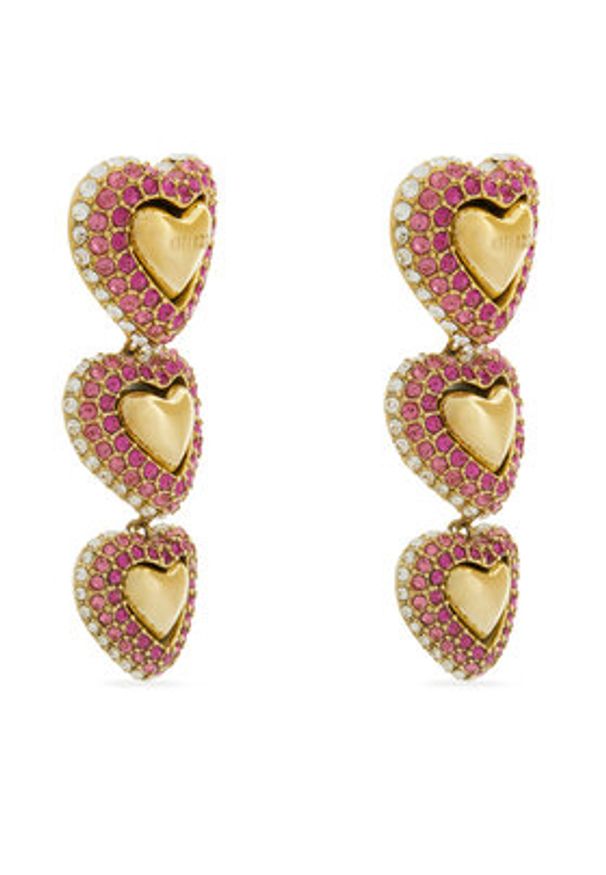 Guess Kolczyki JUBE05 002JW Różowy. Materiał: metalowe. Kolor: różowy