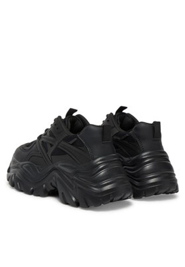 DeeZee Sneakersy AM25238 Czarny. Kolor: czarny. Materiał: skóra