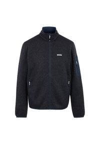 Regatta - Bluza Polarowa Męska Melanżowy Pełen Suwak Newhill. Kolor: niebieski. Materiał: polar. Wzór: melanż #1