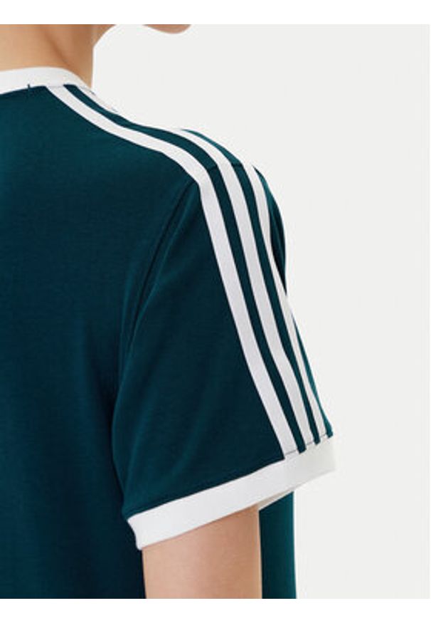 Adidas - adidas T-Shirt 3-Stripes JY4855 Zielony Regular Fit. Kolor: zielony. Materiał: bawełna