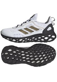 Adidas - Buty adidas Web Boost Jr HQ1415 białe. Kolor: biały. Materiał: guma, materiał. Szerokość cholewki: normalna