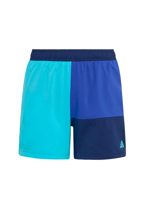 Adidas - Szorty Do Pływania Colorblock Swim Shorts Kids. Kolor: niebieski. Materiał: materiał