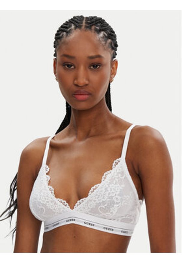 Guess Biustonosz braletka O4YC00 PZ01C Biały. Kolor: biały. Materiał: syntetyk