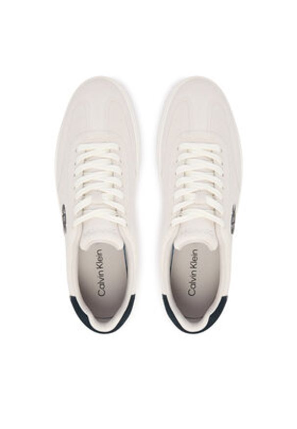 Calvin Klein Sneakersy Low Prof Cupsole Su HM0HM02125 Écru. Materiał: zamsz, skóra