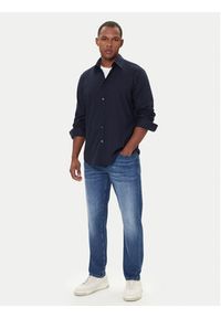BOSS Koszula Relegant 50548959 Granatowy Regular Fit. Kolor: niebieski. Materiał: bawełna #4