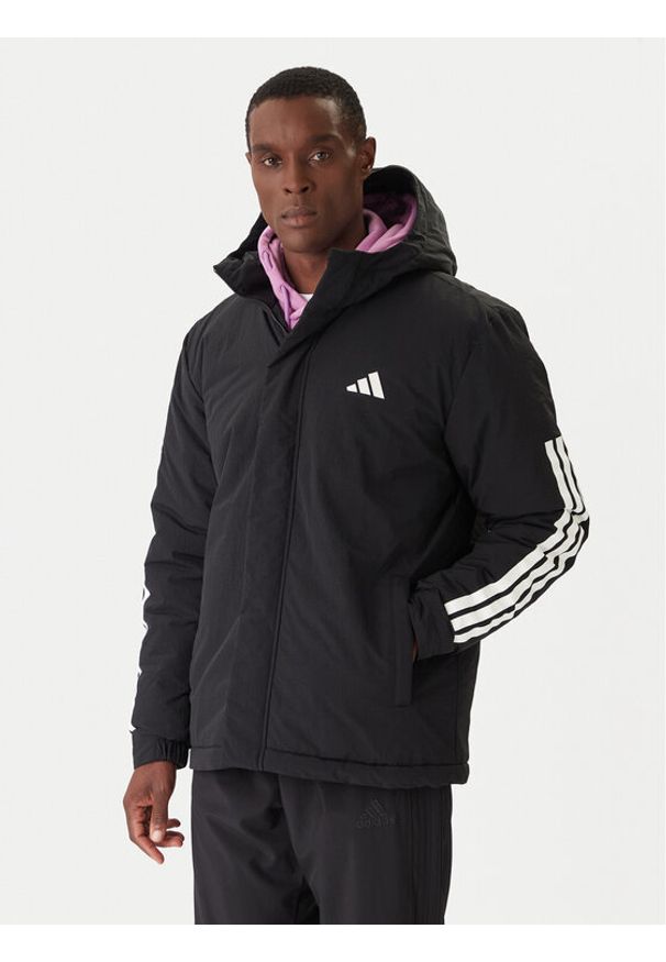 Adidas - adidas Kurtka zimowa Climawarm 3-Stripes JY8303 Czarny Regular Fit. Kolor: czarny. Materiał: syntetyk. Sezon: zima