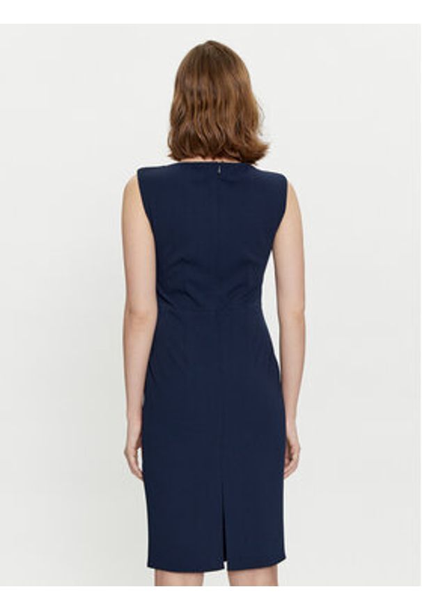 Rinascimento Sukienka koktajlowa CFC0118081003 Granatowy Slim Fit. Kolor: niebieski. Materiał: syntetyk. Styl: wizytowy