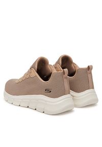 skechers - Skechers Sneakersy Bobs B Flex-Visionary Essence 117346/TAN Brązowy. Kolor: brązowy. Materiał: materiał #3