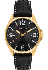 Zegarek Perfect Zegarek Perfect W120-04 męski perforowany pasek . #1
