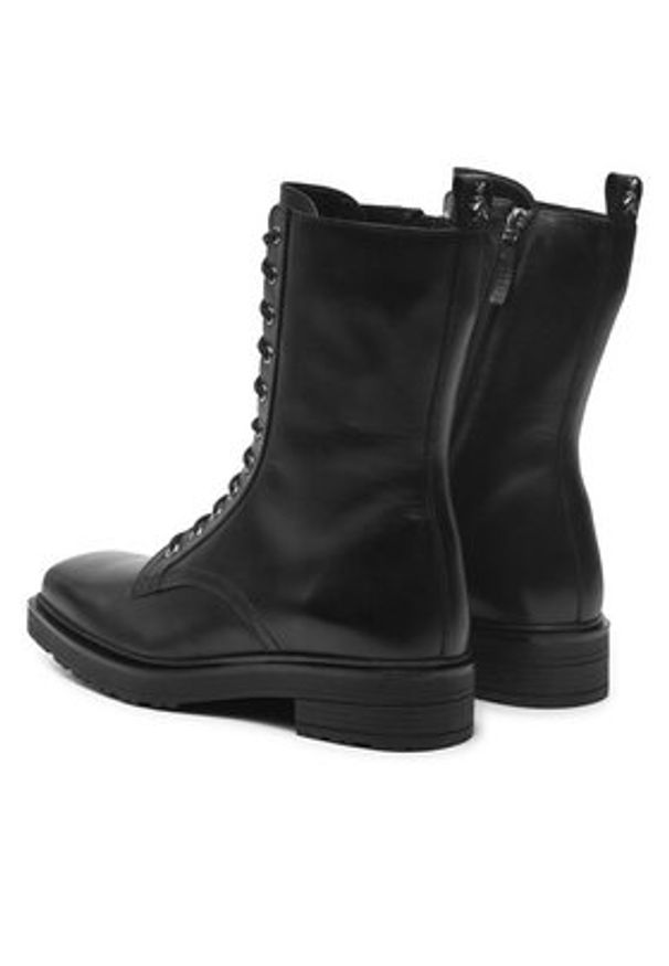 Patrizia Pepe Trzewiki 8Y0101/L078-K103 Czarny. Kolor: czarny. Materiał: skóra