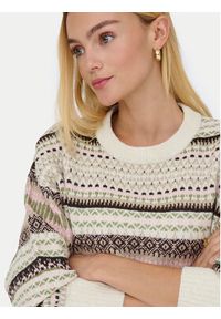 only - ONLY Sweter Arianne 15285832 Beżowy Regular Fit. Kolor: beżowy. Materiał: syntetyk #5