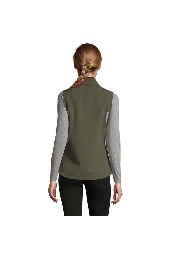 SOL'S - Damska kurtka bez rękawów Sol's Rallye. Kolor: zielony. Materiał: softshell. Długość rękawa: bez rękawów