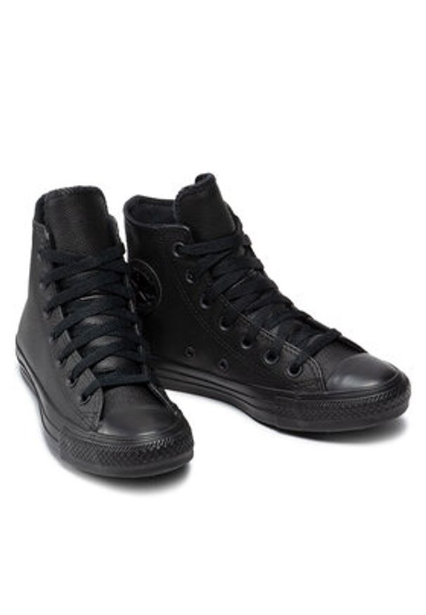 Converse Trampki Chuck Taylor All Star HI 135251C Czarny. Kolor: czarny. Materiał: skóra