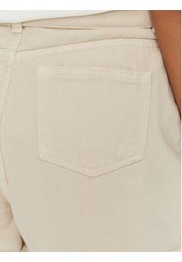 TwinSet - TWINSET Szorty jeansowe 241TT2382 Beżowy Straight Fit. Kolor: beżowy. Materiał: bawełna #3