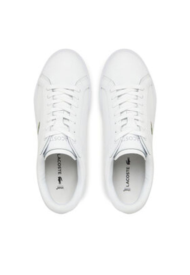 Lacoste Sneakersy Powercourt 7-49SFA0086 Biały. Kolor: biały. Materiał: skóra