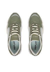 Replay - REPLAY Sneakersy GMSIQ.000.C0001T Zielony ciemny. Kolor: zielony. Materiał: materiał #3