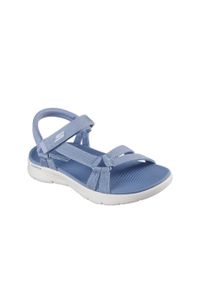 skechers - Sandały damskie SKECHERS Go Walk Flex Sandal Sublime. Kolor: niebieski
