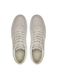 Calvin Klein Sneakersy Low Top Lace Up Logo HM0HM01491 Szary. Kolor: szary. Materiał: skóra