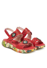 Laura Vita Sandały Sanao 53 Czerwony. Kolor: czerwony. Materiał: skóra #6