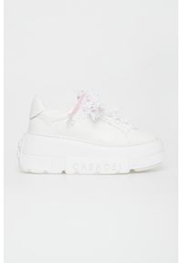 Casadei - Sneakersy damskie skórzane CASADEI. Materiał: skóra #4