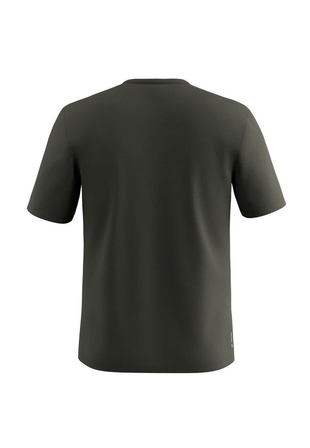 Salewa - Koszulka trekkingowa męska Solidlogo Dry Ss. Kolor: zielony. Materiał: włókno, syntetyk