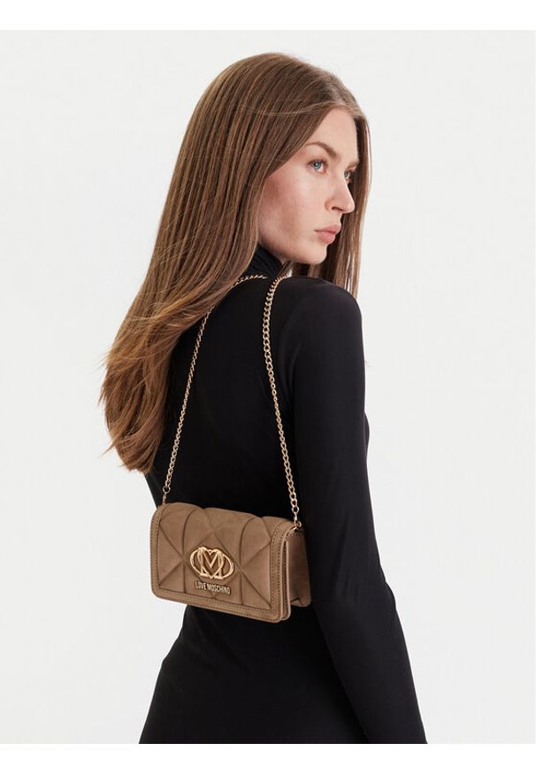 Love Moschino - LOVE MOSCHINO Torebka JC5640PP0NKE0105 Beżowy. Kolor: beżowy