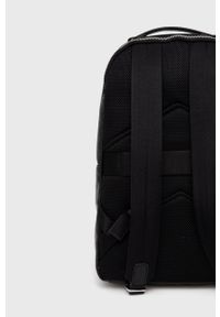 Calvin Klein plecak męski kolor czarny duży gładki. Kolor: czarny. Materiał: poliester. Wzór: gładki