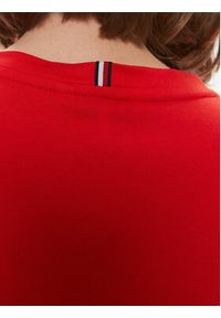 TOMMY HILFIGER - Tommy Hilfiger T-Shirt Signature WW0WW41674 Czerwony Regular Fit. Kolor: czerwony. Materiał: bawełna #4