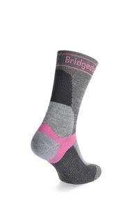 BRIDGEDALE - Skarpety rowerowe damskie Bridgedale MTB Winter Weight T2 Merino Sport Boot. Kolor: szary