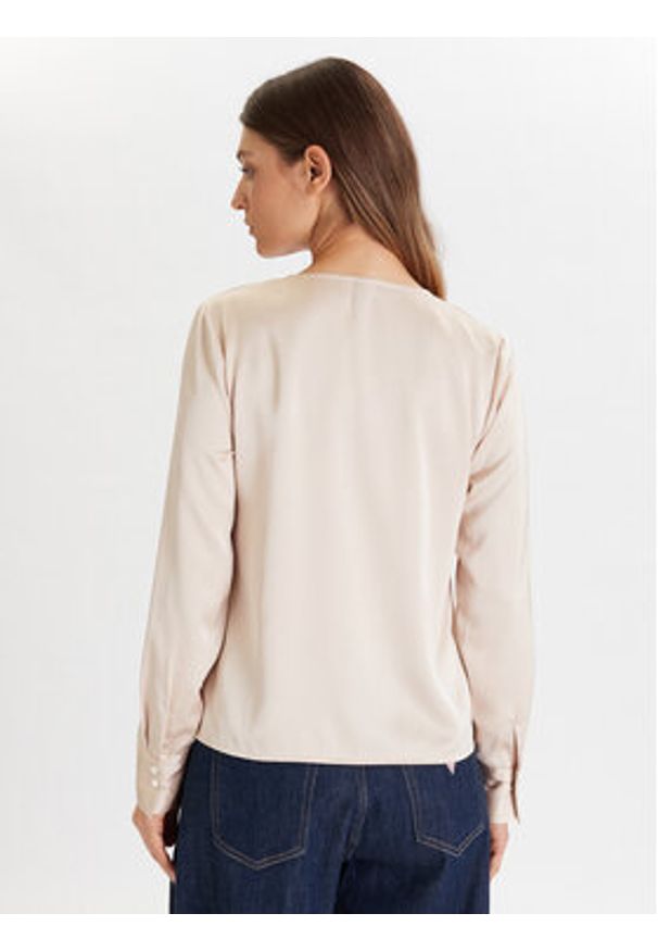 only - ONLY Bluzka Mika 15361191 Brązowy Regular Fit. Kolor: brązowy. Materiał: syntetyk