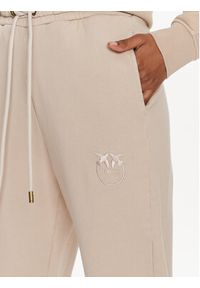 Pinko Spodnie dresowe Carico 100371 A1N7 Beżowy Regular Fit. Kolor: beżowy. Materiał: bawełna