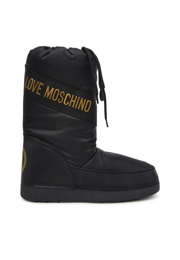 Love Moschino - LOVE MOSCHINO Śniegowce JA24032G0NISY000 Czarny. Kolor: czarny. Materiał: materiał