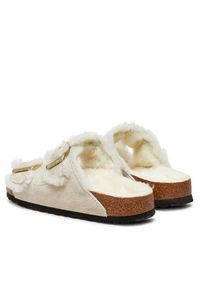 Birkenstock Klapki Arizona Shearling Leve 1026193 Biały. Kolor: biały. Materiał: skóra, zamsz #3