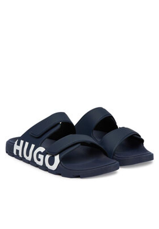 Hugo - HUGO Klapki Evander 50542042 Granatowy. Kolor: niebieski. Materiał: syntetyk