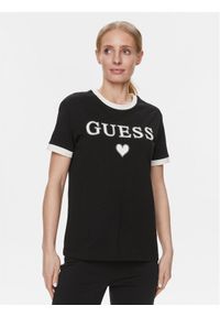 Guess T-Shirt Caryl V4RI04 K8FQ4 Czarny Regular Fit. Kolor: czarny. Materiał: bawełna #1