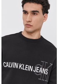 Calvin Klein Jeans - Bluza. Okazja: na co dzień. Kolor: czarny. Wzór: nadruk. Styl: casual #6