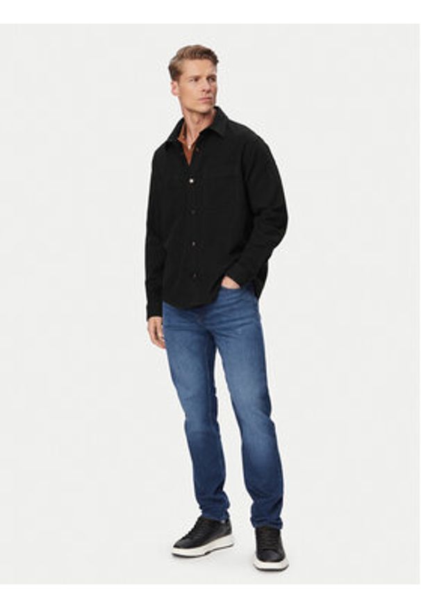 Hugo - HUGO Koszula Erato 50561706 Czarny Regular Fit. Kolor: czarny. Materiał: bawełna