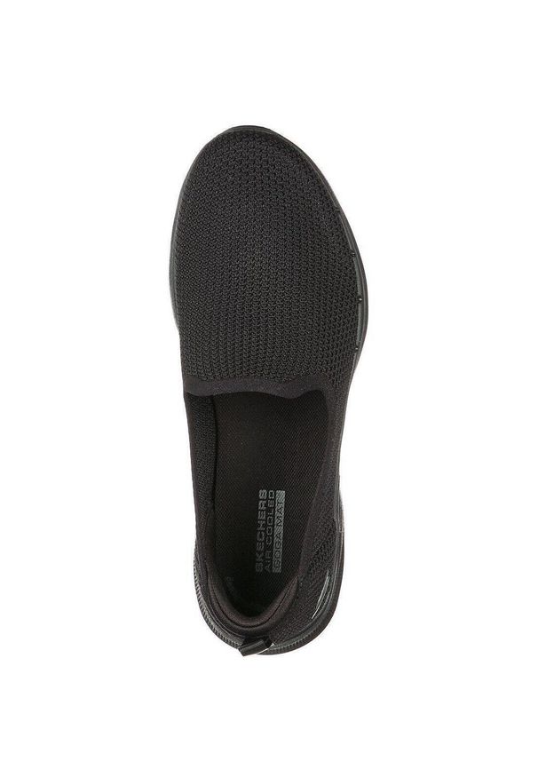 skechers - Adidasy Skechers Go Walk 6 - Clear Vi, Kobiety. Kolor: czarny. Materiał: materiał. Model: Skechers Sport. Sport: turystyka piesza