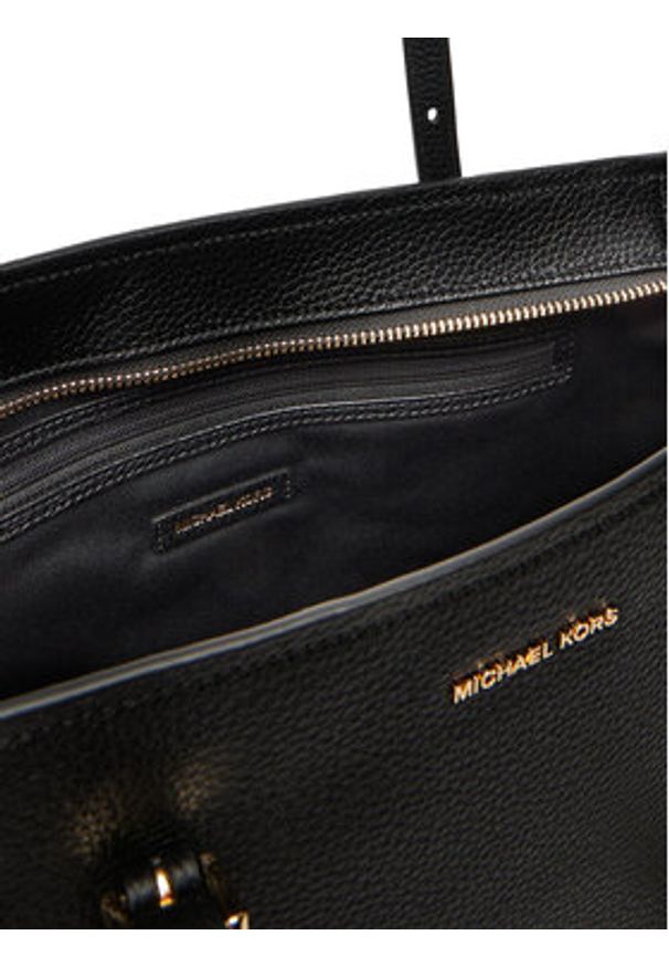 MICHAEL Michael Kors Torebka Quinn 30T5GQNT2L Czarny. Kolor: czarny. Materiał: skórzane