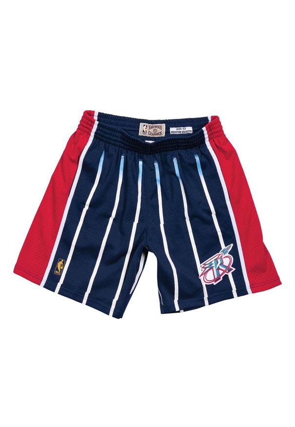 Mitchell & Ness - Krótki Houston Rockets nba. Kolor: czerwony, niebieski, wielokolorowy. Długość: krótkie. Sport: koszykówka
