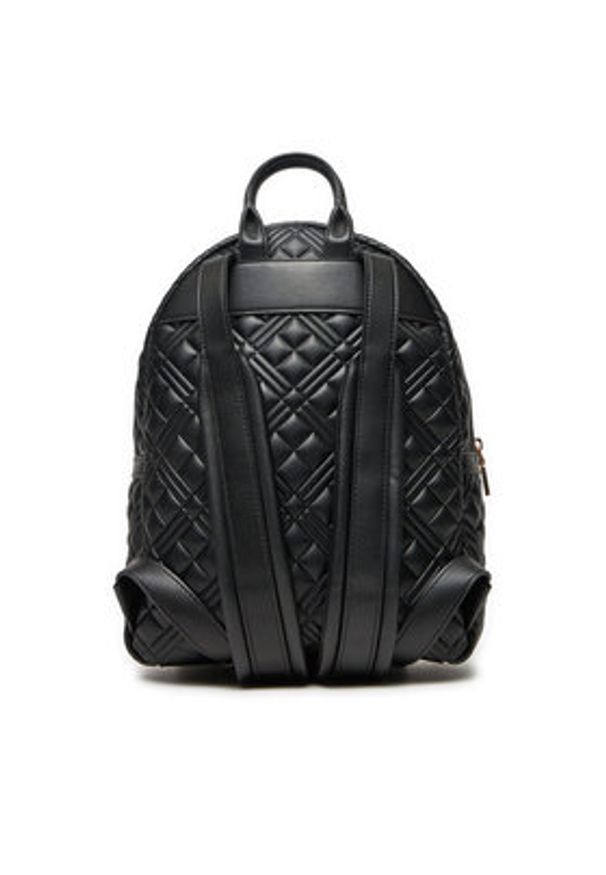 Love Moschino - LOVE MOSCHINO Plecak JC4377PP0LKR100A Czarny. Kolor: czarny. Materiał: skóra